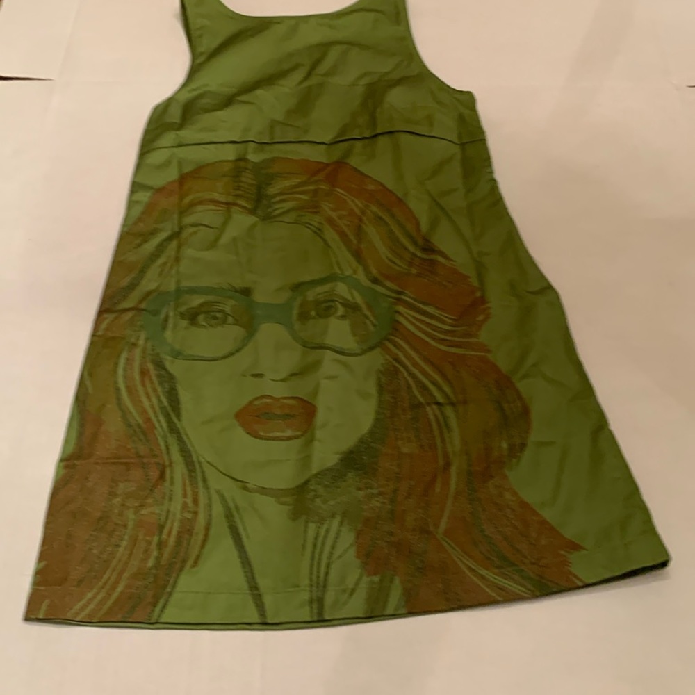 NWOT Urban Outfitters Charlie Photo-Real Mini Dress green